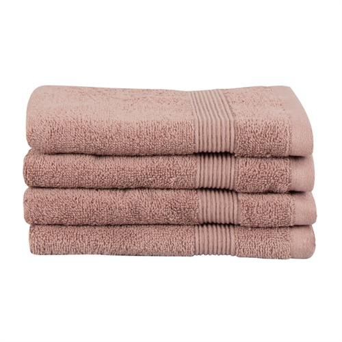 Økologisk gjestehåndkle - 40x60 cm - 100 % GOTS-sertifisert bomull - Støvet rosa gjestehåndkle fra Premium By Borg