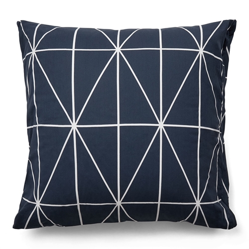 Putetrekk 100 % bomull - 60x63 cm - Blått sengesett putetrekk med harlekinmønster - Nordstrand Home dynetrekk