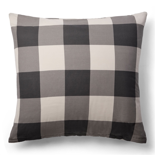 Putetrekk 100 % bomull - 60x63 cm - Grårutet sengesett putetrekk - Nordstrand Home dynetrekk