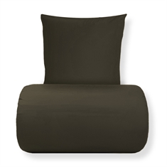 Sengetøy - Stonewashed - Firm mørkebrun