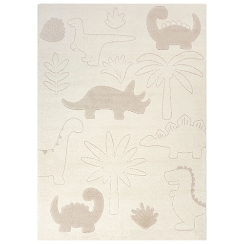 Barnegulvteppe - 140x200 - Beige med dinosaur - Eclipse - Nordstrand Home