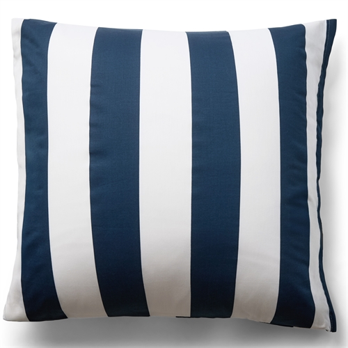 Putetrekk i 100% myk og luksuriøs bomullssateng - 60x63 cm - Blått og hvit - Nordic Stripe putetrekk fra By Night