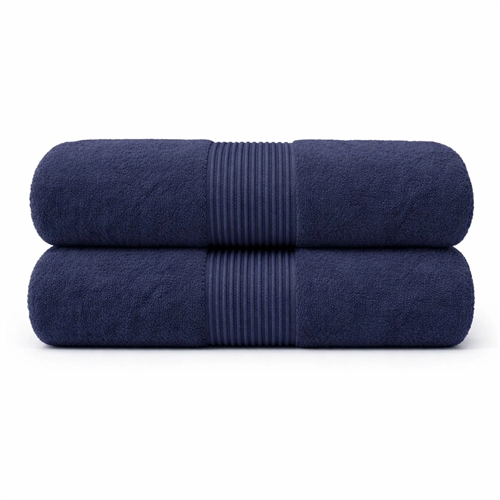 Økologisk håndkle - 100% GOTS-sertifisert bomull - Gjestehåndkle 40x60 cm - Blå