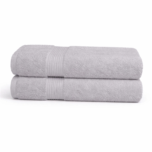 Bambus håndkle - Gjestehåndkle 40x60 cm - Bambus/bomull - Lysegrå