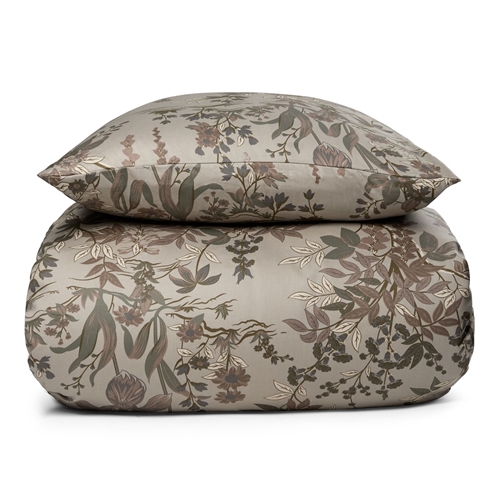 Kingsize blomstrete sengetøy 240x220 cm - 100% myk bomullssateng - Wildflower - By Night sengesett