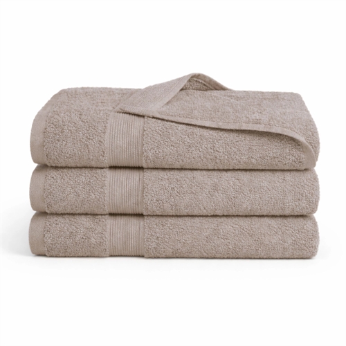 Bambus håndkle - 50x100 cm - bambus/bomull - Sand