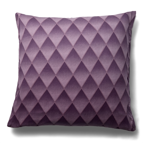 Putetrekk i 100% myk og deilig bomullssateng - 60x63 cm - Harlekinmønster i en vakker lilla farge - Putetrekk fra By Night