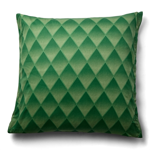 Putetrekk i 100% myk og deilig bomullssateng - 60x63 cm - Harlekinmønster i en vakker grønn farge - Putetrekk fra By Night