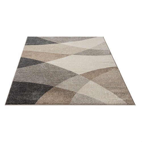 Gulvteppe - 140x200 cm - Beige med mønster - Thales - Nordstrand Home