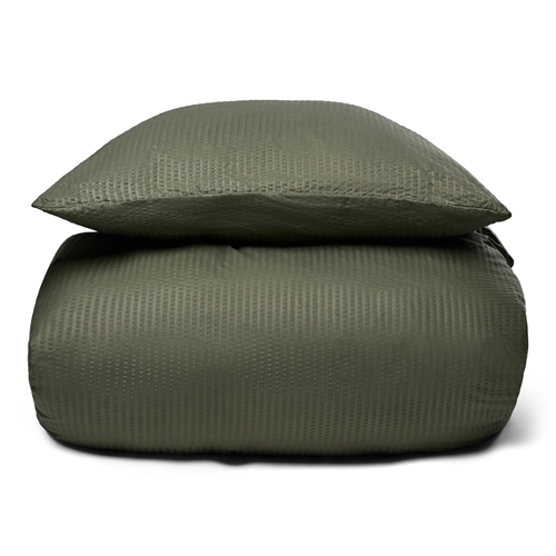 Kreppsengetøy - Sengetøysett i mikrofiber - 140x200 cm - Grønt krepp sengetøy fra IN Style
