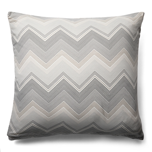 Putetrekk 60x63 cm - Grått zig zag mønstret hodeputetrekk - Microfiber putetrekk - IN Style