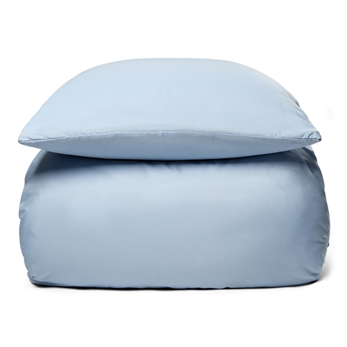 Sengetøy 140x200 cm - Ensfarget lyseblått sengetøysett - Mikrofiber sengetøy - IN Style sengetøy 