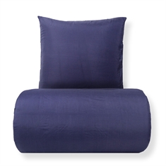 Sengetøy - Microfiber - Ensfarget mørkeblå