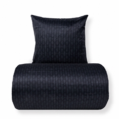 Sengetøy - Satin - Mørkeblått mønster design