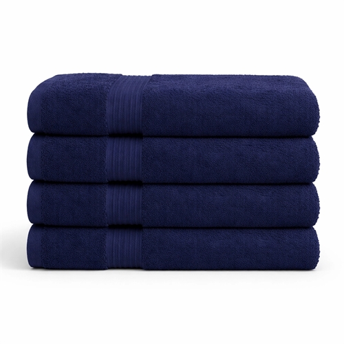 Bambushåndkle - Badehåndkle 70x140 cm - Bambus/bomull - Mørkeblå