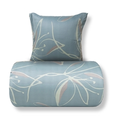 Sengetøy - 100% bomullssatin - Iris - Grønt blomsterprint