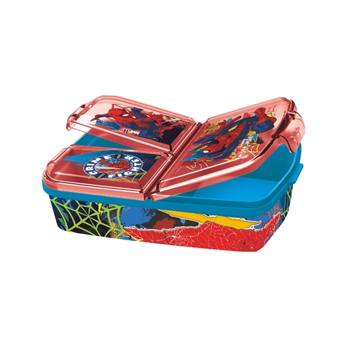 Spiderman matboks - Marvel barne matboks med 3 rom - Matboks til barn - Moving Target