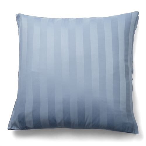 Bambus putetrekk - 100% naturlig bambus - 60x63 cm - Blått, jacquardvevd putevar med striper
