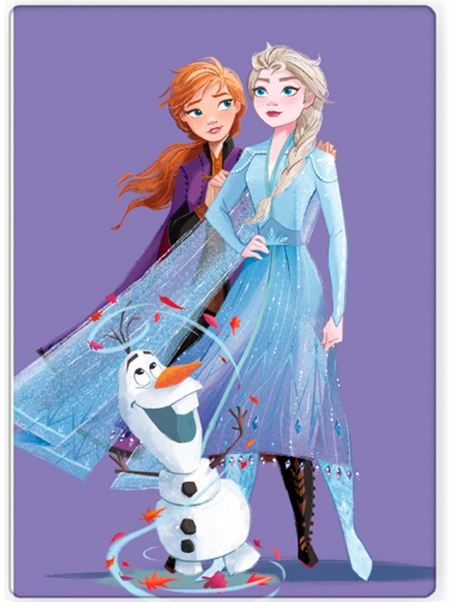 Frost barneteppe – 100x140 cm – Mykt og deilig fleeceteppe