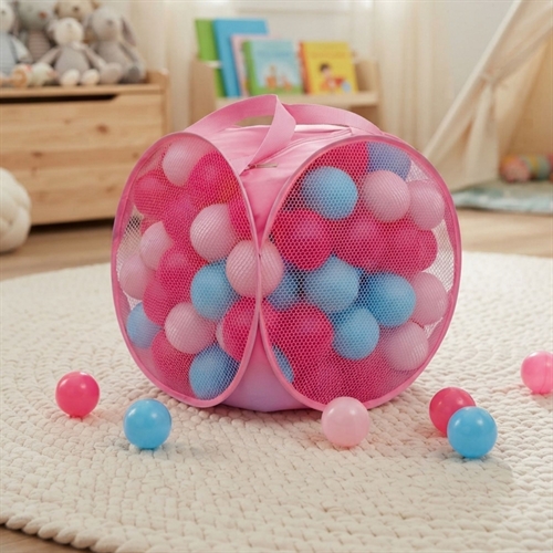 Plastballer til ballbasseng - 100 stk. - Lyserosa mix