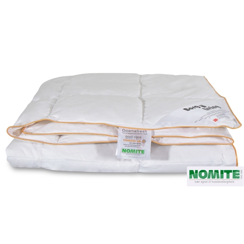 Sommerdyne 200x200 cm - Dobbeltdyne med 100 % rene hvite moskusdun - Lett og luftig dobbeltdyne