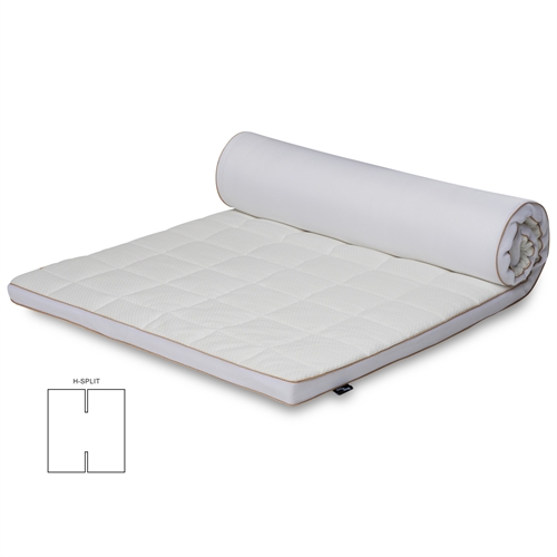 H-splitt overmadrass - 180x200 cm 5 cm høy - NASA Memory foam - Ergonomisk overmadrass - Borg Living 