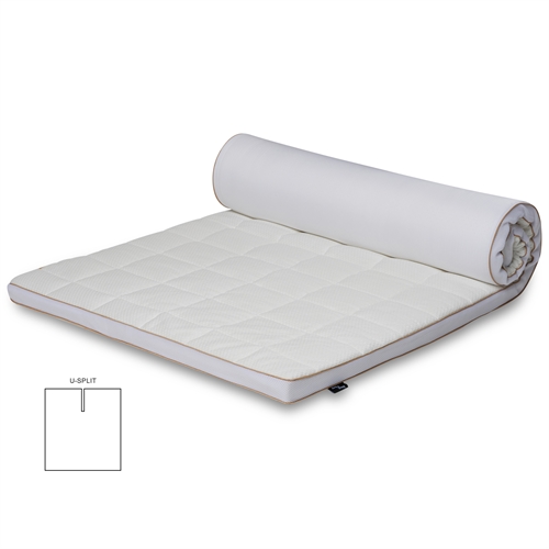 U-splitt overmadrass - 180x200 cm 5 cm høy - NASA Memory foam - Ergonomisk overmadrass - Borg Living 