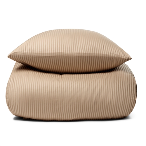 Sengetøy i 100% egyptisk bomull - 140x220 cm - beige sengetøy - Ekstra mykt sengesett fra By Borg