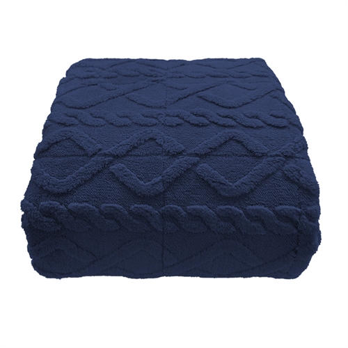 Vektteppe - 130x170 cm - 3 kg - Mykt og varmt - Mørkeblått vektteppe fra Nordstrand Home