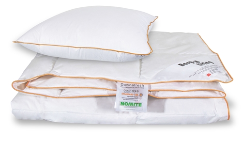 Dyne og putesett - Sommerdyne 150x210 cm + pute 60x63 cm - Sommerdyne med moskusdun - Borg Living