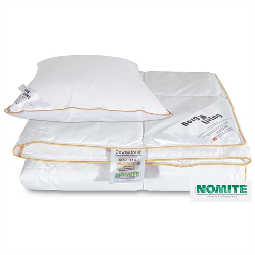 Dyne og pute-sett - 150x210 cm sommerdyne + pute 60x63 cm - Sommerdyne med gåsedun - Borg Living