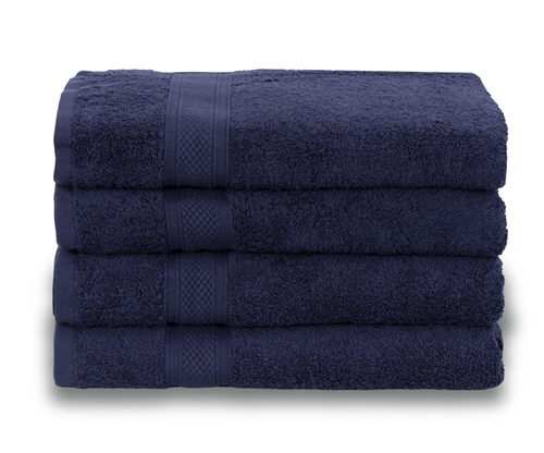 Egyptisk bomull håndkle - Badehåndkle 70x140cm - Mørkblå - Luksuriøse håndklær fra "By Borg"