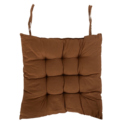 Stolpute - 35x35x6 cm - Brun ensfarget hagepute