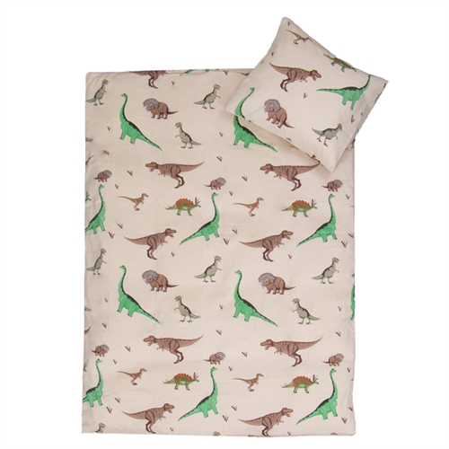 Baby sengetøy 70x100 cm - Dinosaurer sengetøy - 100% myk bomull