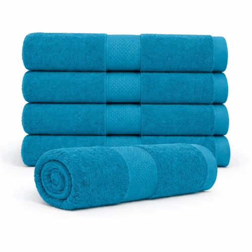 Bomullshåndkle - 100 % bomull - Badehåndkle 70x140 cm - Diamant - Petrol