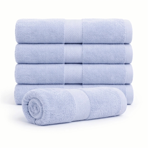 Bomullshåndkle - 100% bomull - Badhåndkle 70x140 cm - Diamant - Lyseblå