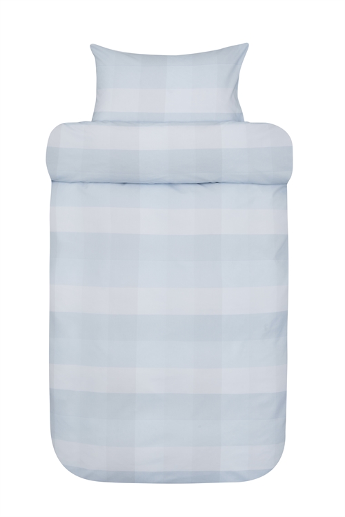 Sengetøy til dobbeltdyne - 100% ekstra fin bomull sengesett - 200x220 cm - Høie  Elen blå