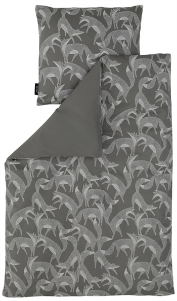 Babysengetøy - 70x100 cm - Grey fox - 2 i 1 design - 100 % økologisk bomull