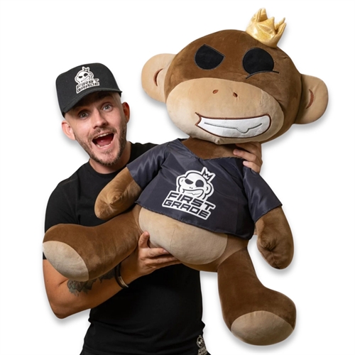 First Grade Monkey-bamse - Squish Heads - 60 cm