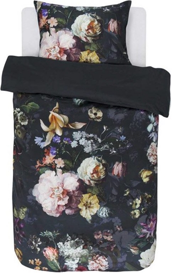 Sengetøy - 140x220 cm - Fleur Nightblue - Blå - 2 i 1 design - 100% bomullsateng - Essenza Sengetøy ,  Enkelt sengetøy , Langt sengetøy 140x220 cm