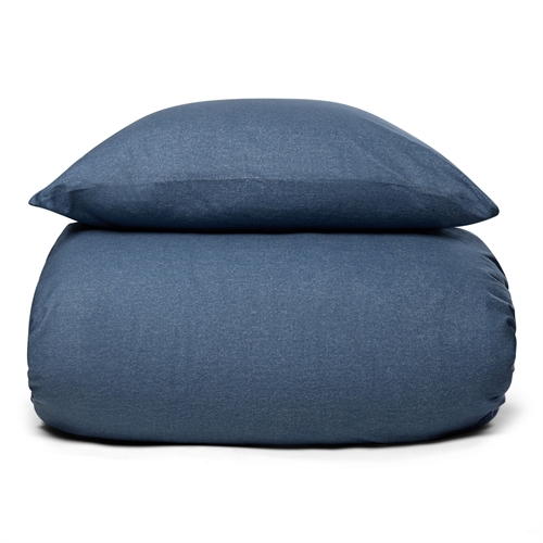 Flanell sengetøy 140x200 cm - Mykt ensfarget sengetøysett - 100% bomullsflanell - By Night sengetøy