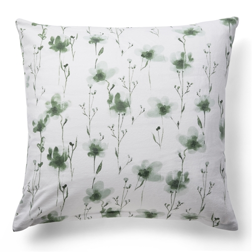 Flanell putetrekk 60x63 cm - Mykt blomstret putetrekk - 100% Bomullsflanell - By Night hodeputetrekk