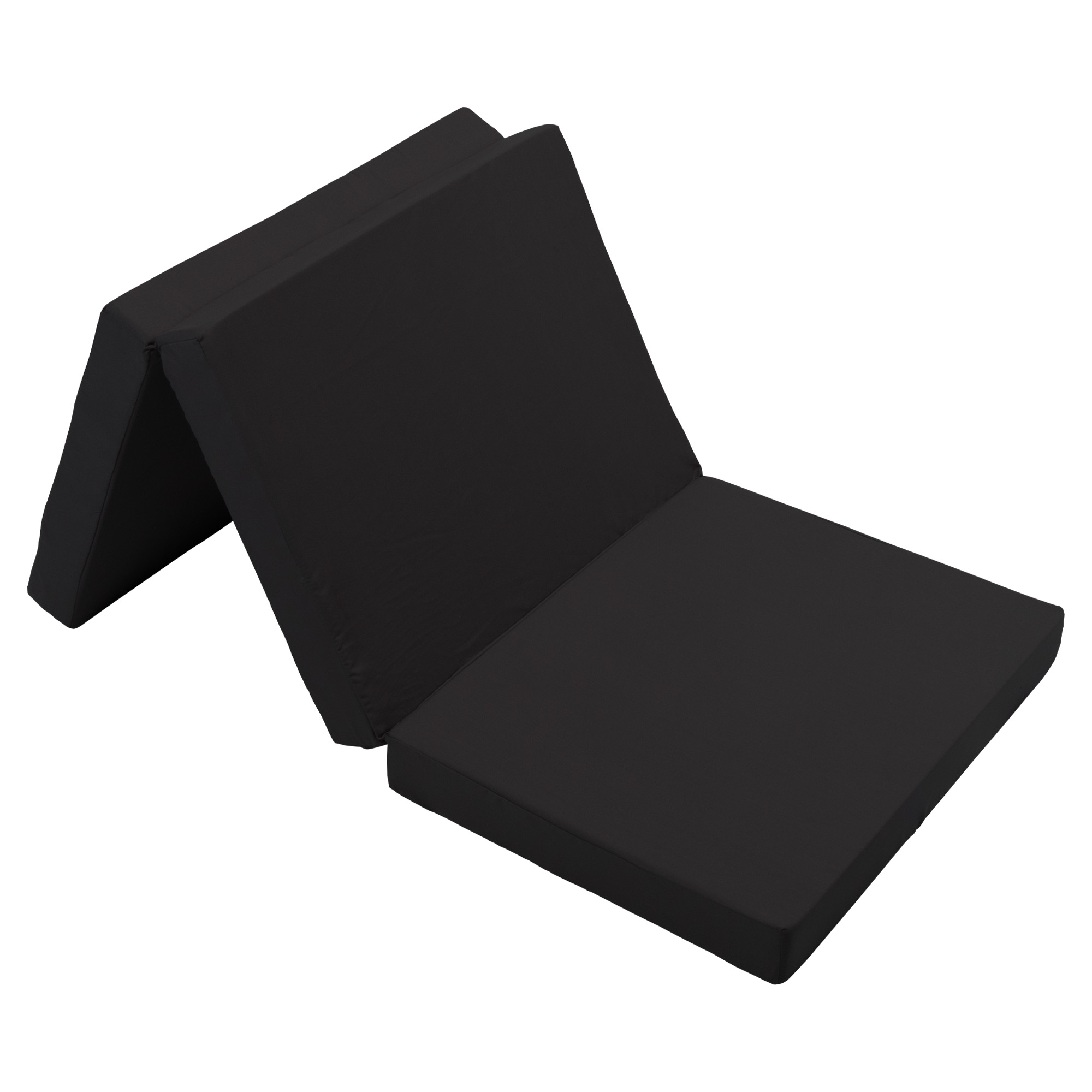 Sammenleggbar madrass - Enkel - Populær som gjestemadrass - 8 cm komfortskum - Nordstrand Home sort skummadrass