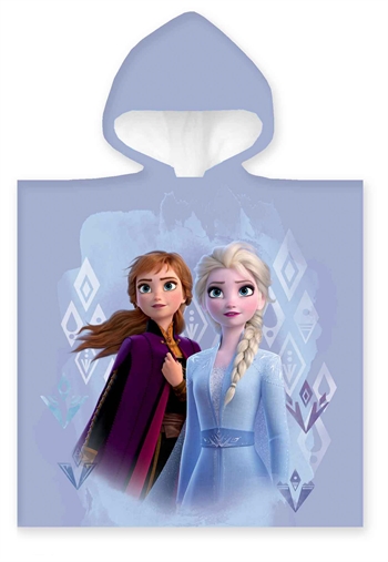 Håndkle poncho til barn - Frozen Disney - 50x100 cm – Deilig og myk kvalitet.