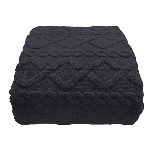 Vektet teppe - 130x170 cm - 3 kg - Mykt og lunt - Mørkegrått vektet teppe fra Nordstrand Home