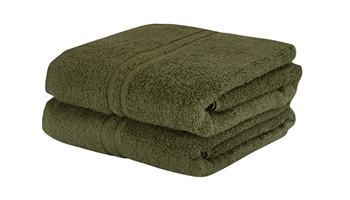 Gjestehåndklær - 30x50 cm - Grønn - IN Style Håndklær , Håndklestørrelser , Gjestehåndklær 40x60 cm