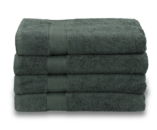 Egyptisk bomull håndkle - Badehåndkle 70x140cm - Mørkegrønn - Luksuriøse håndklær fra "By Borg"