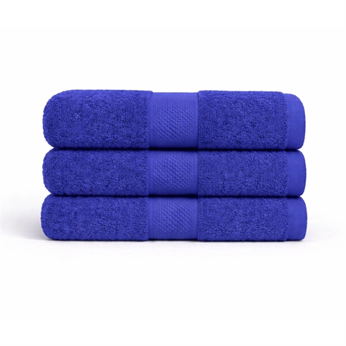 Bomullshåndkle - 100% bomull - 50x100 cm - Diamant - Blå