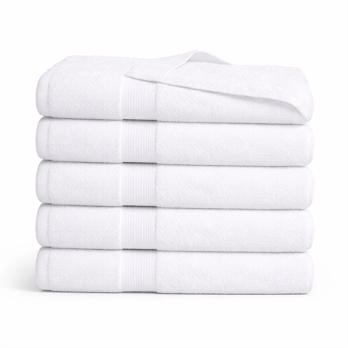Bambus håndkle - Badelaken 100x150 cm - Bambus/bomull - Hvit