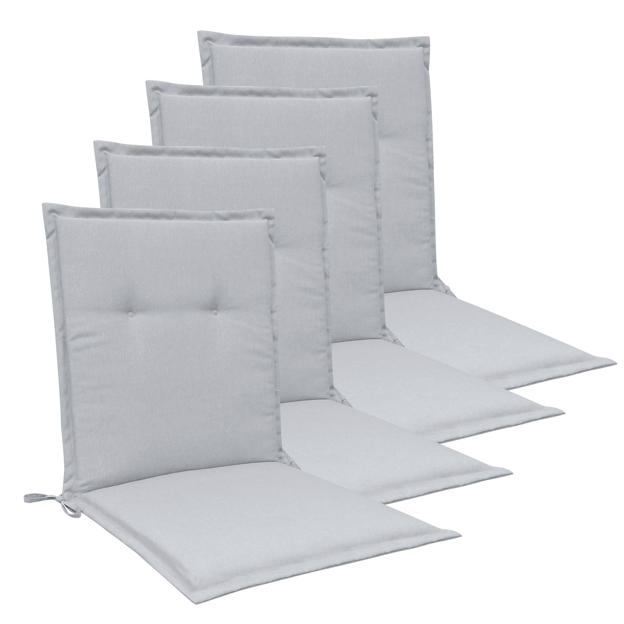 Hagepute-pakke til hagestol 4 stk. – Grå universelle stolputer 5 cm skumfyll – God komfort skum & UV-beskyttet trekk – Nordstrand Home puter Hagepute-pakke til hagestol 4 stk. – Grå universelle stolputer 5 cm skumfyll – God komfort skum & UV-beskyttet trekk – Nordstrand Home puter